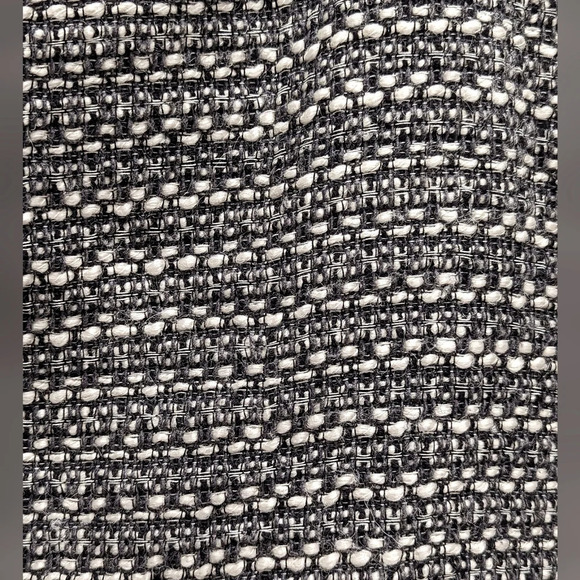Ann Taylor LOFT Black White Tweed Career Office Mini Skirt Size 6 Petite - Picture 4 of 6